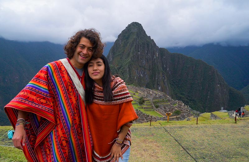 Foto clásica de machu picchu